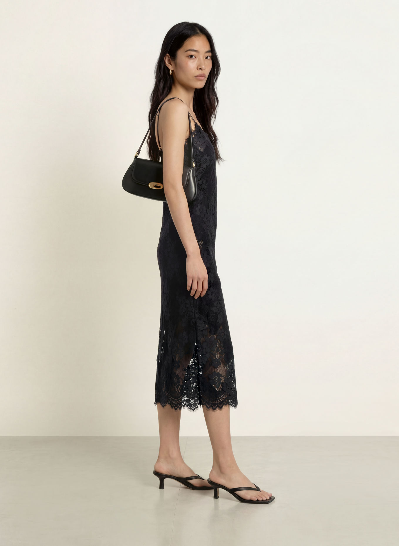 MOS MOSH Spitzenkleid MMPRUE ALKI: SCHWARZ