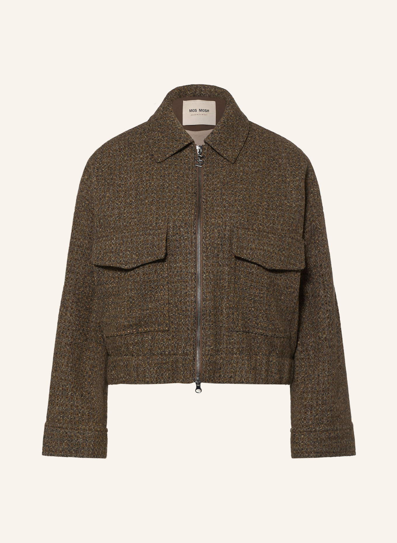 MOS MOSH MMIRIS Bomber jacket: BROWN / GRAY