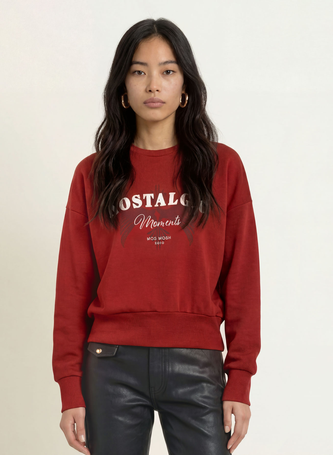 MOS MOSH MMCELIA Sweatshirt: BROWN