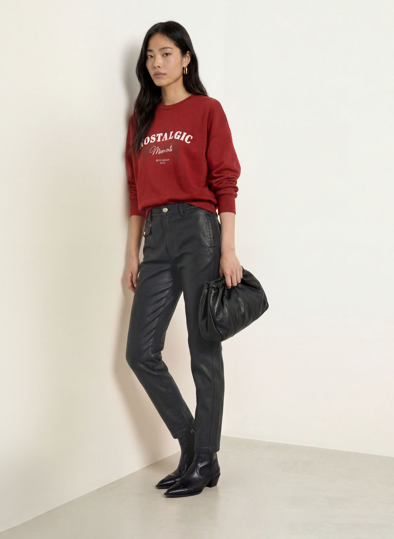 MOS MOSH MMCELIA Sweatshirt: BROWN