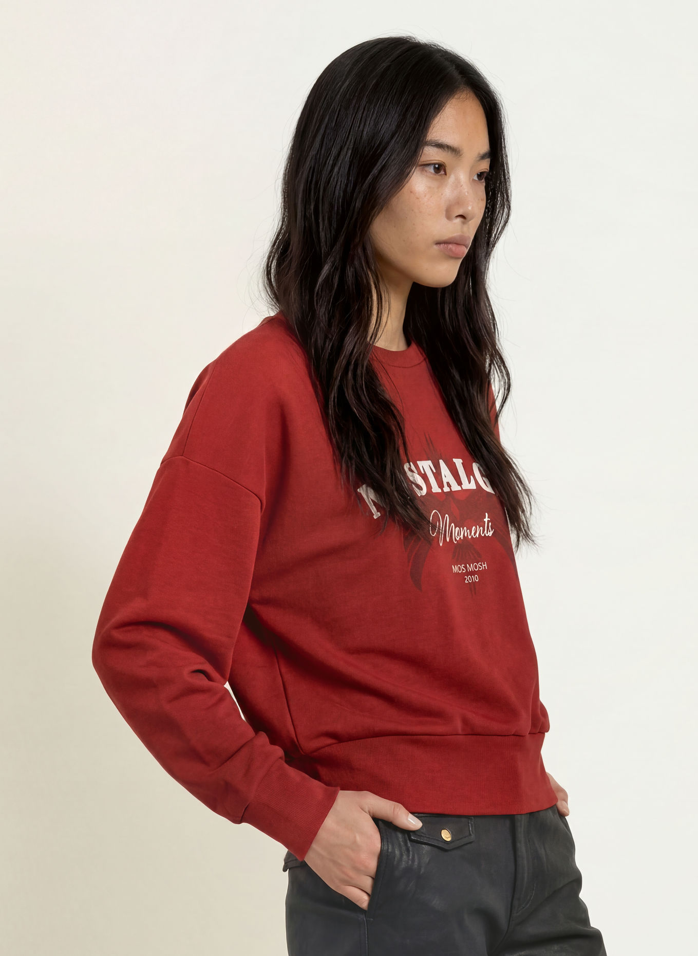 MOS MOSH MMCELIA Sweatshirt: BROWN