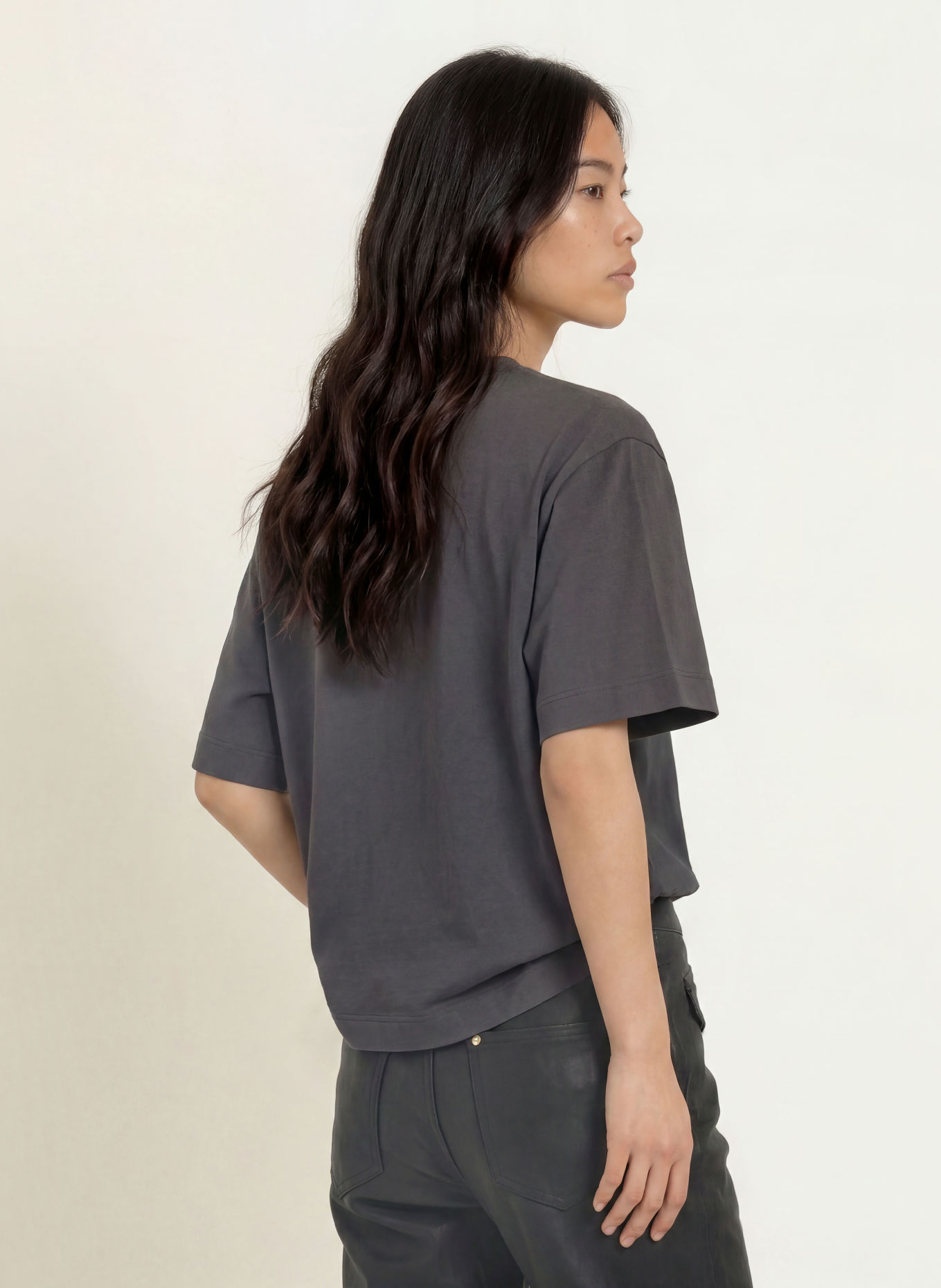 MOS MOSH MMGUINN T-shirt with Rhinestones: DARK GRAY