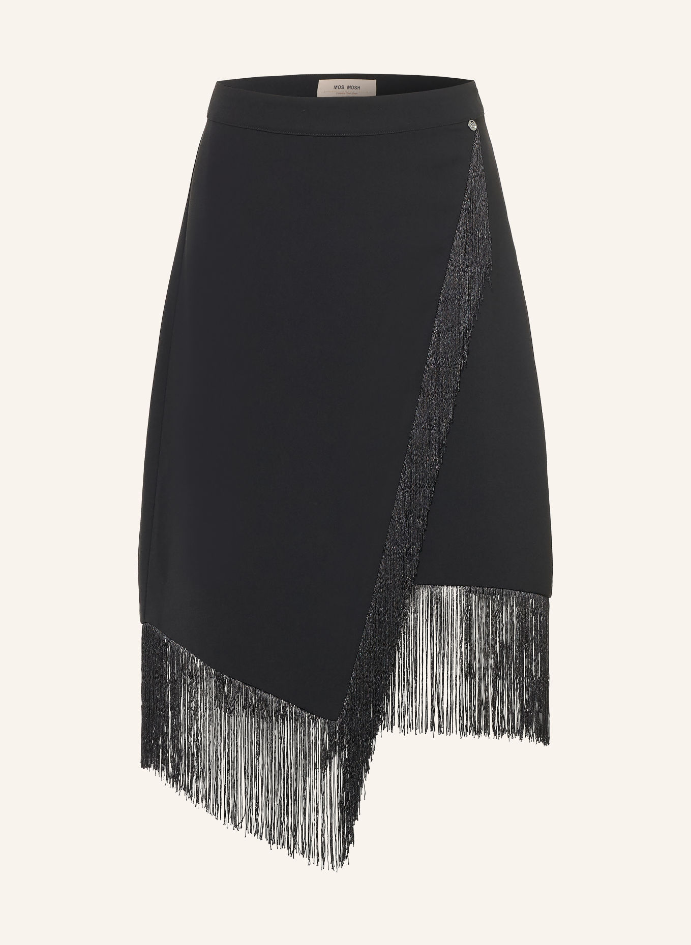 MOS MOSH MMHELENE BIRDIE Wrap-Style Skirt: BLACK