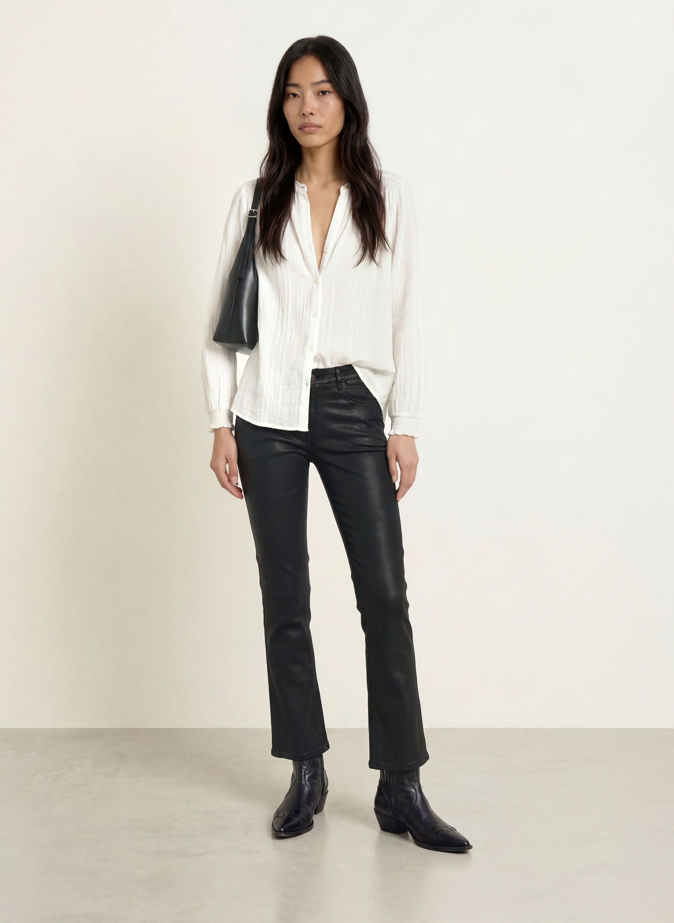 MOS MOSH Broek MMASHLEY: ZWART