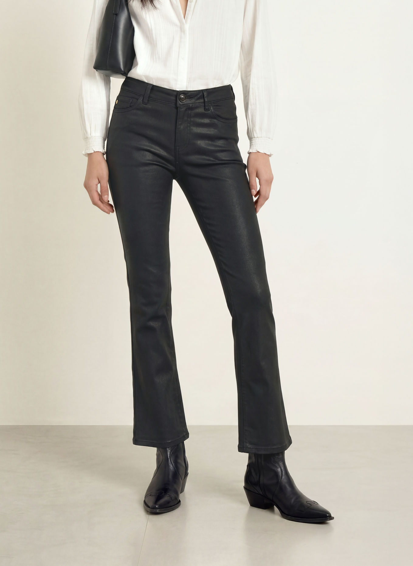 MOS MOSH Broek MMASHLEY: ZWART