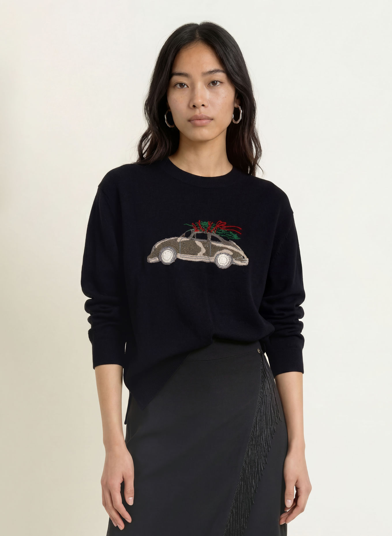 MOS MOSH Cashmere-Pullover MMJORID: SCHWARZ