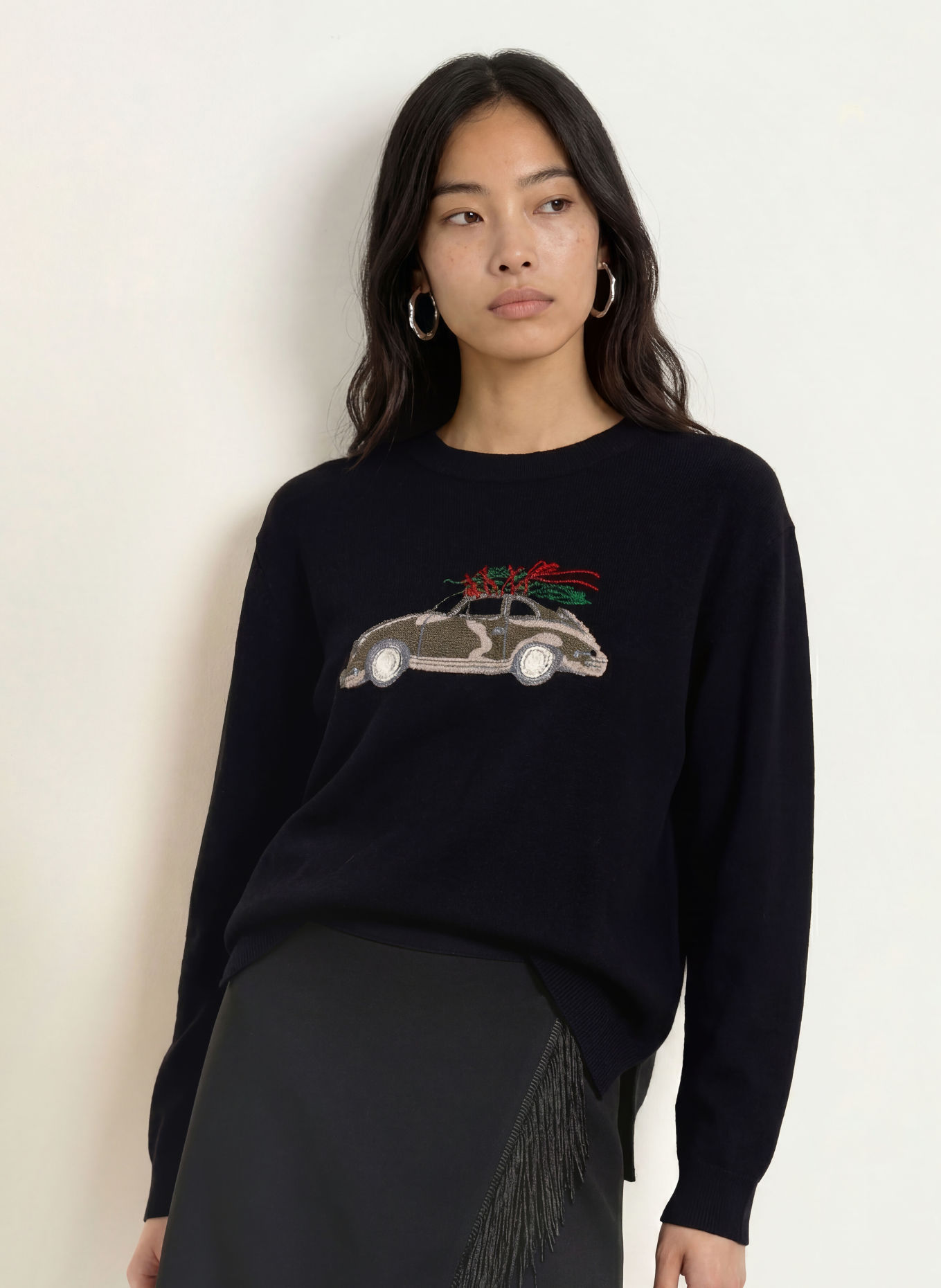 MOS MOSH Cashmere-Pullover MMJORID: SCHWARZ