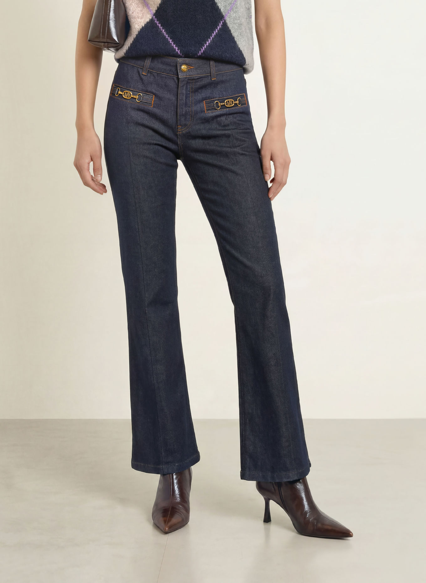 MOS MOSH Flared jeans MMMARLENA VOLARIS: 447 DARK BLUE