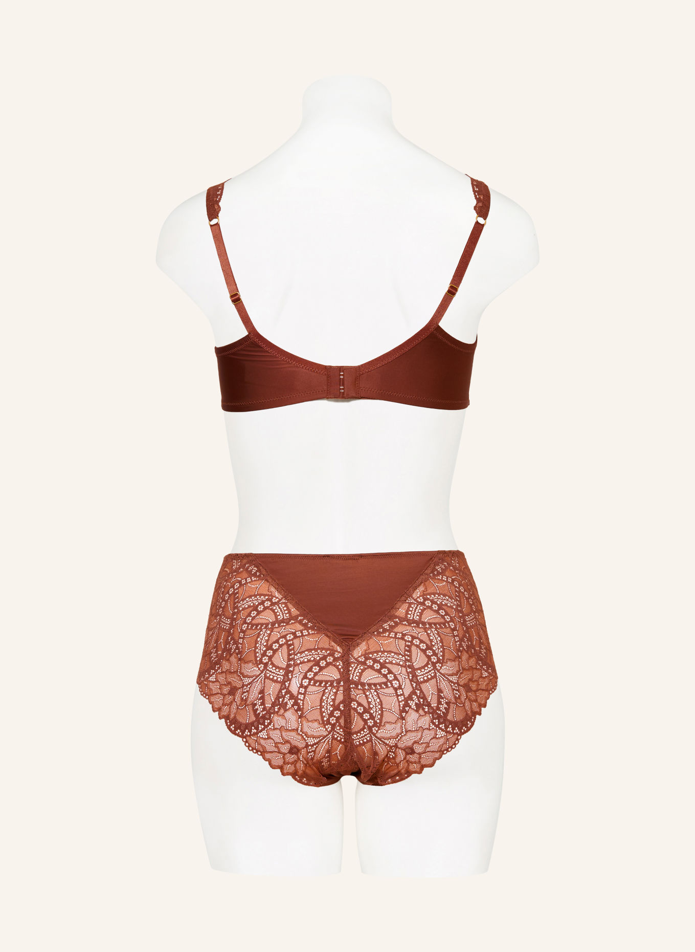 HANRO AZELIA High-waist briefs: BROWN