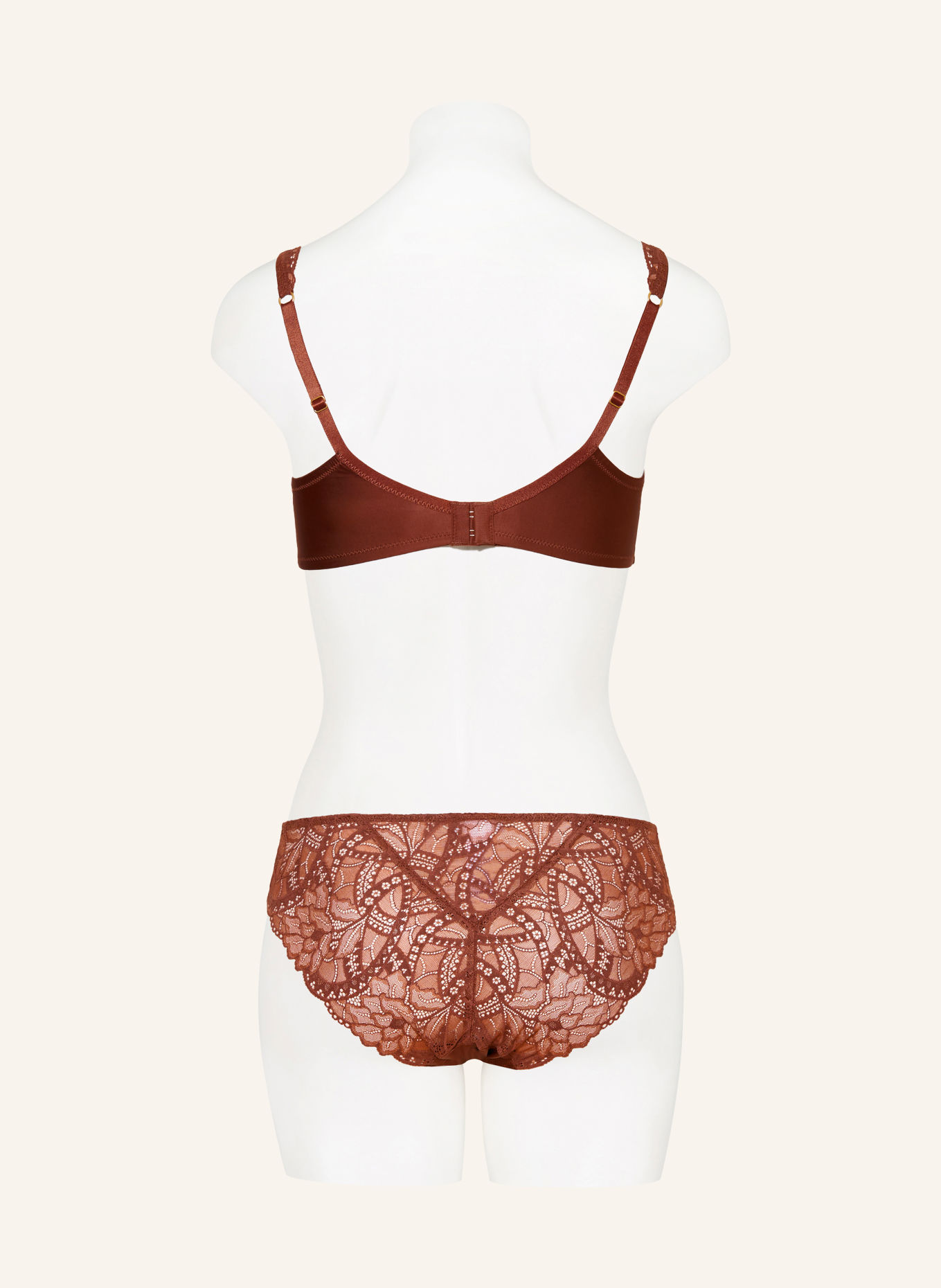 HANRO AZELIA Slip Briefs: BROWN