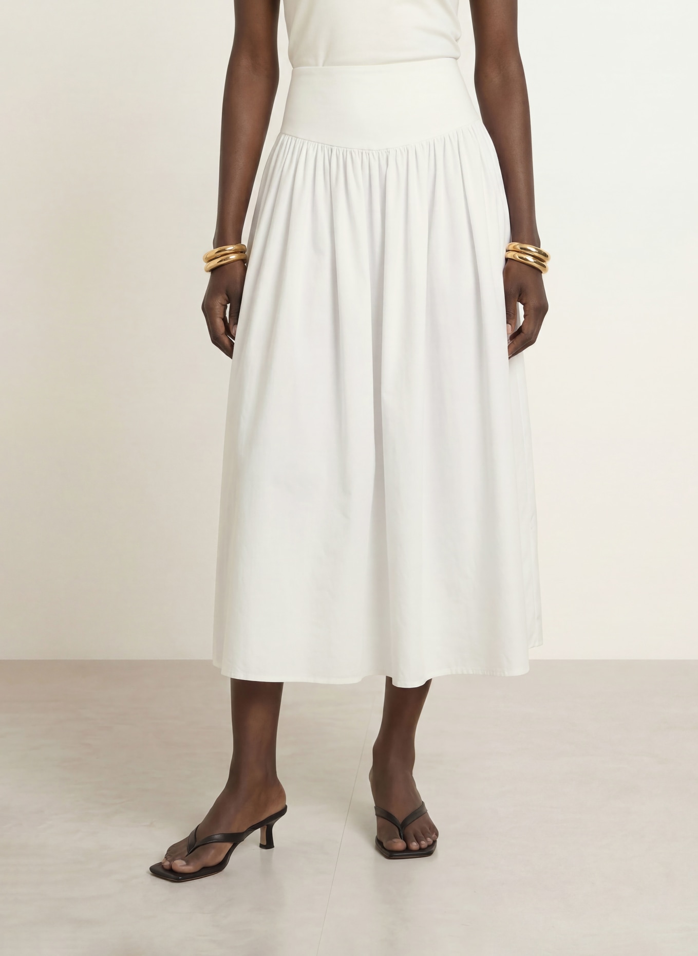 ARKET Skirt: WHITE