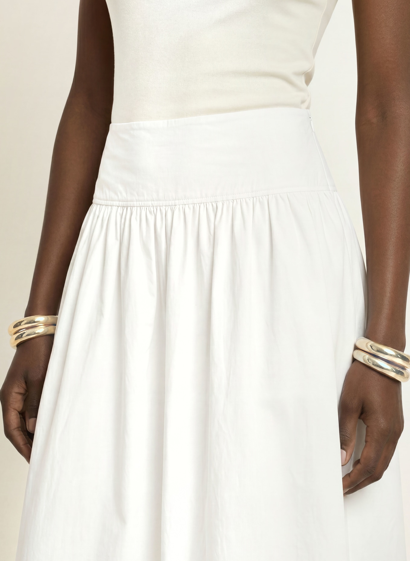 ARKET Skirt: WHITE