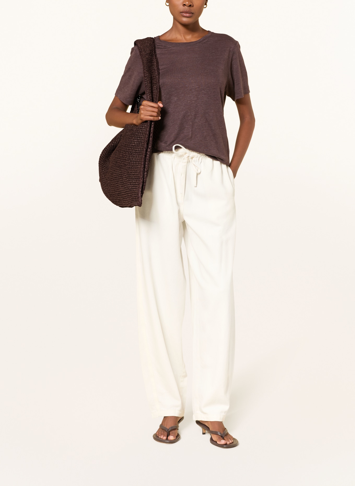 ARKET ALME Bucket Bag: DARK BROWN