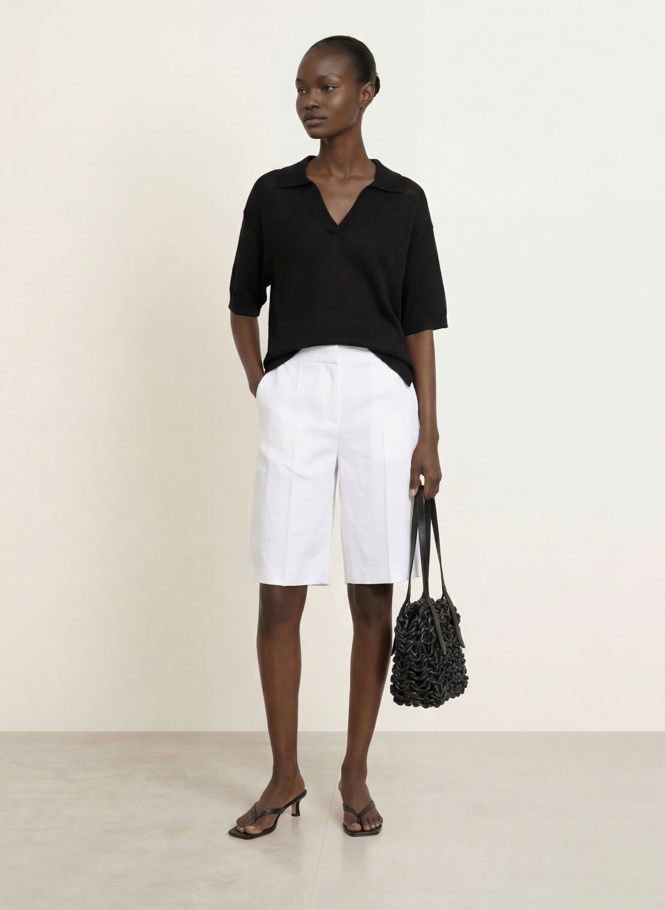 ARKET Knit shirt: BLACK