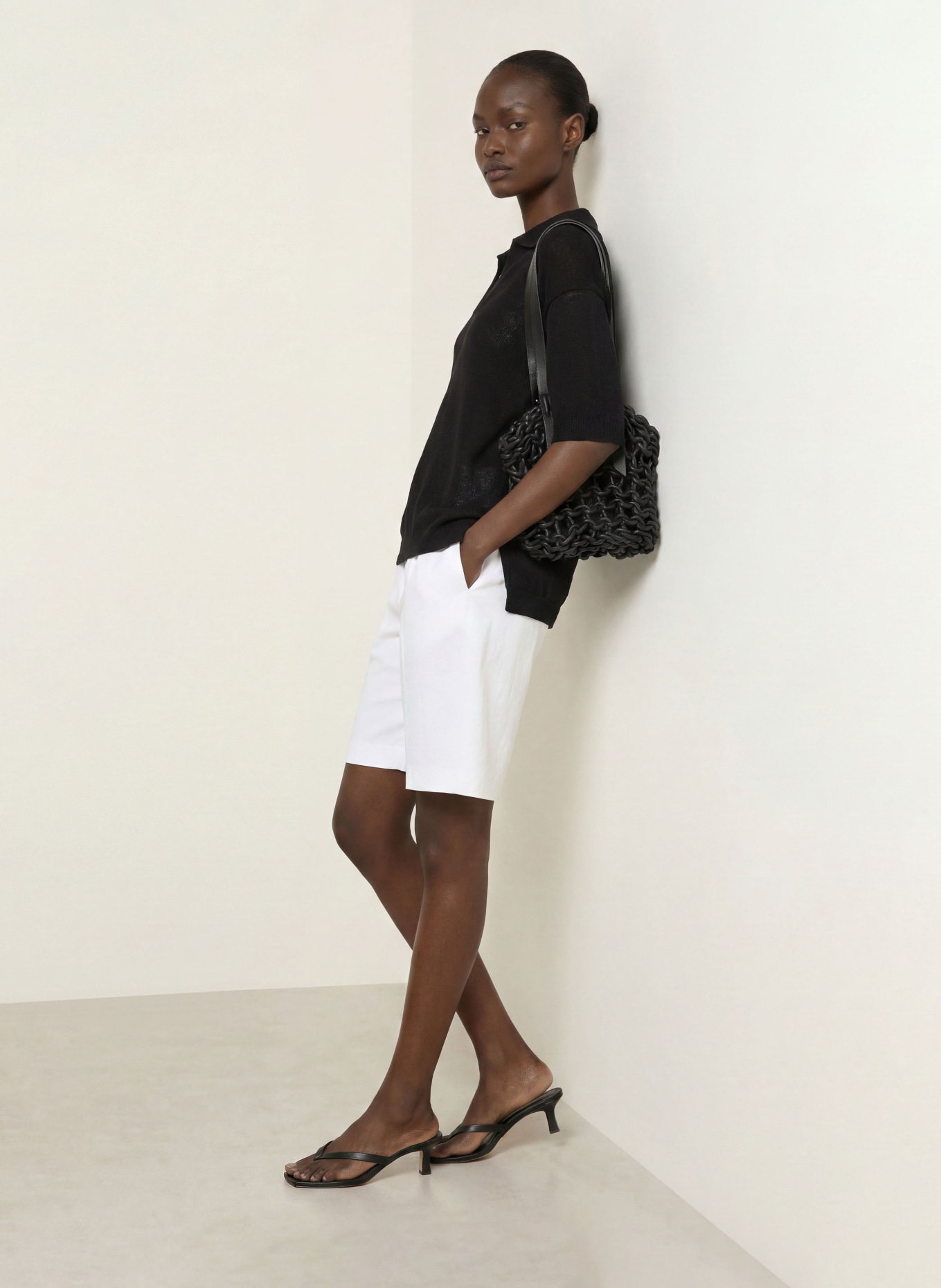 ARKET Knit shirt: BLACK
