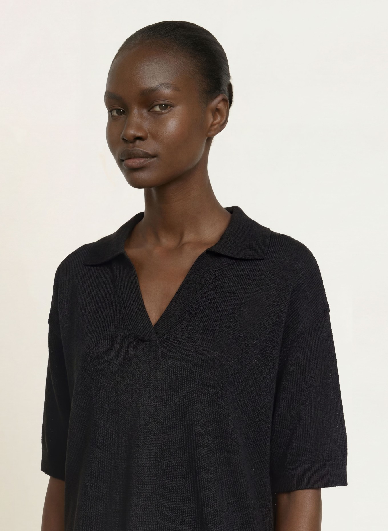 ARKET Knit shirt: BLACK