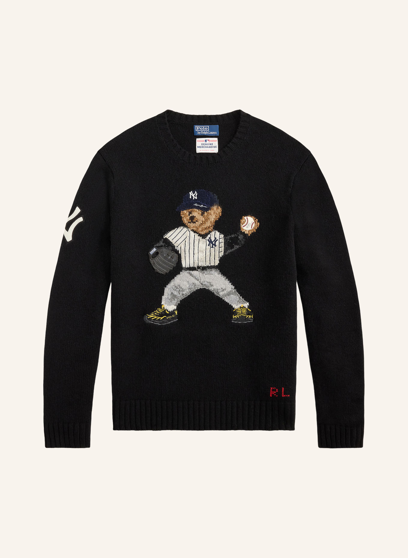 POLO RALPH LAUREN Sweater: BLACK / BROWN / GRAY