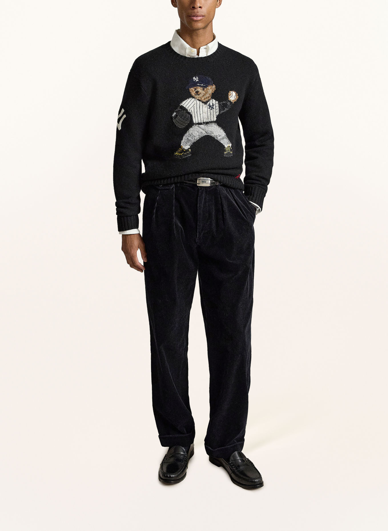 POLO RALPH LAUREN Sweater: BLACK / BROWN / GRAY
