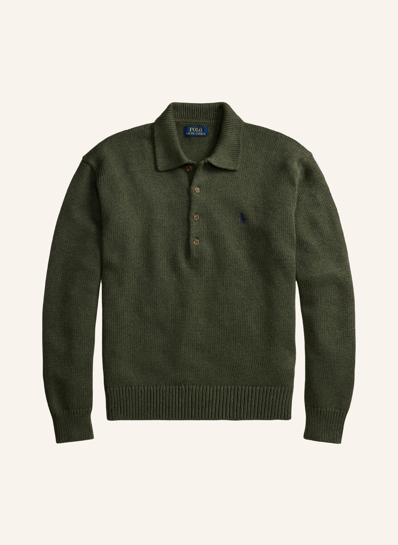 POLO RALPH LAUREN Knit polo shirt: OLIVE