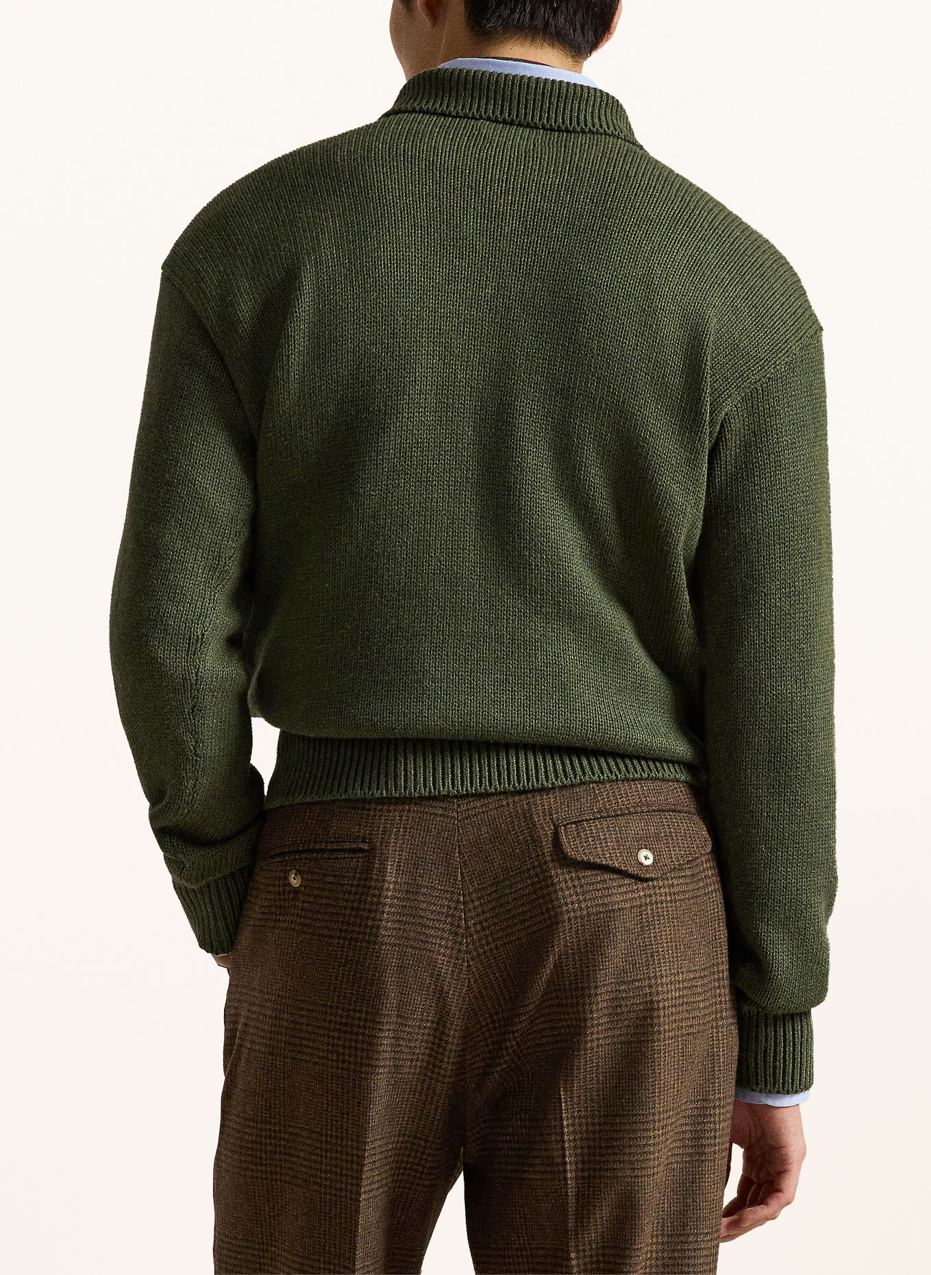 POLO RALPH LAUREN Knit polo shirt: OLIVE