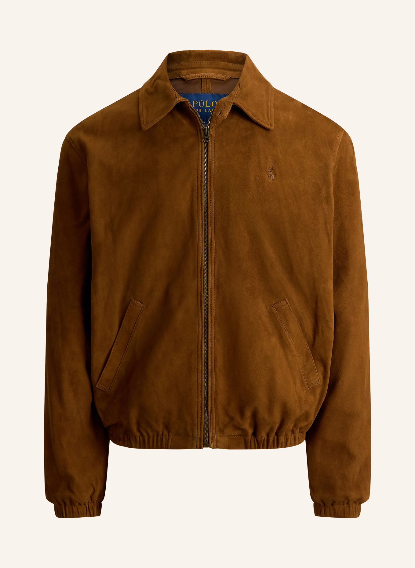 POLO RALPH LAUREN Lederjacke: COGNAC