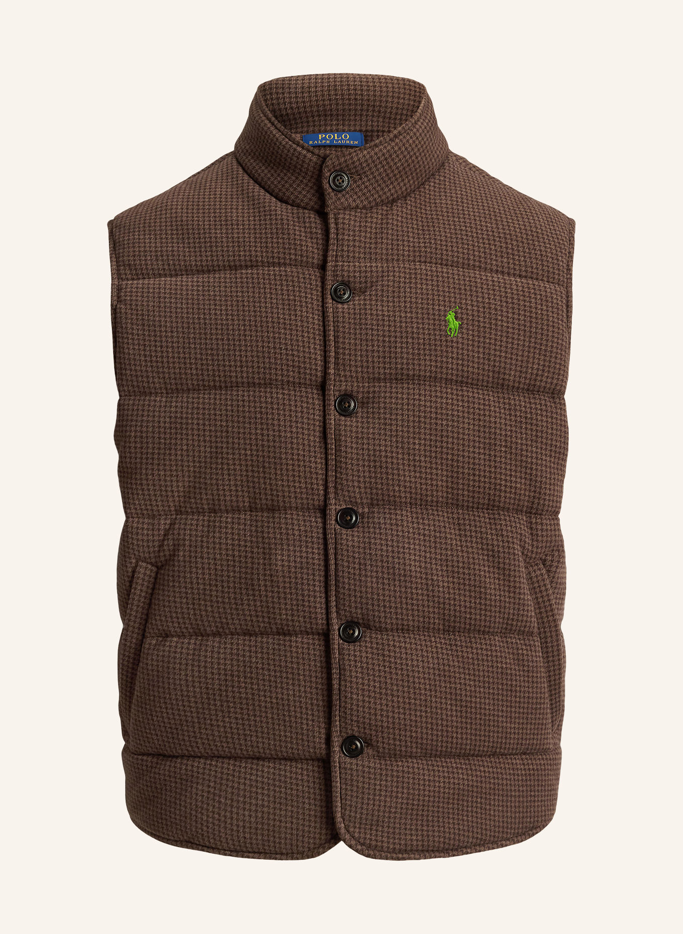POLO RALPH LAUREN Quilted vest: BROWN / DARK BROWN
