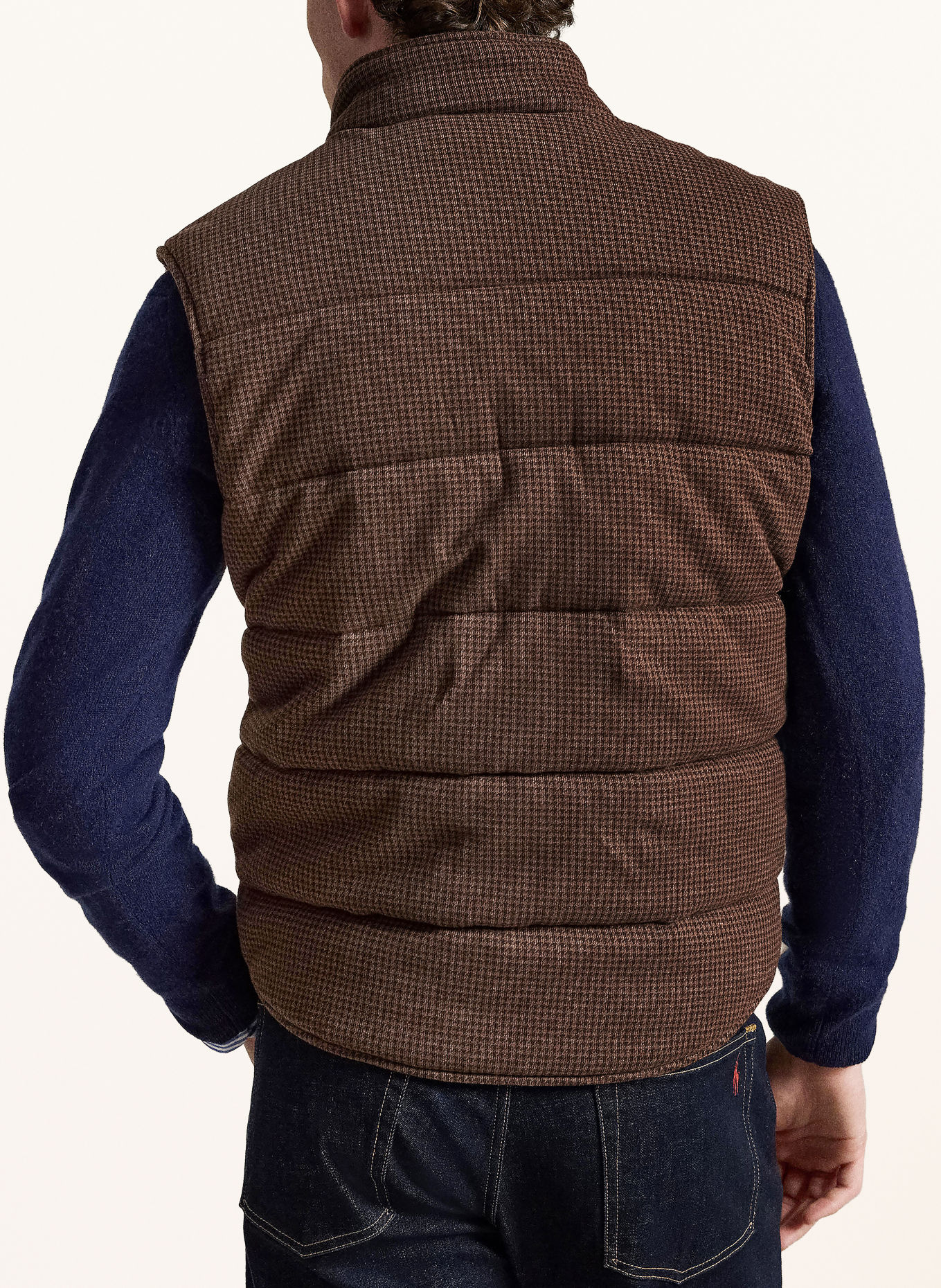 POLO RALPH LAUREN Quilted vest: BROWN / DARK BROWN