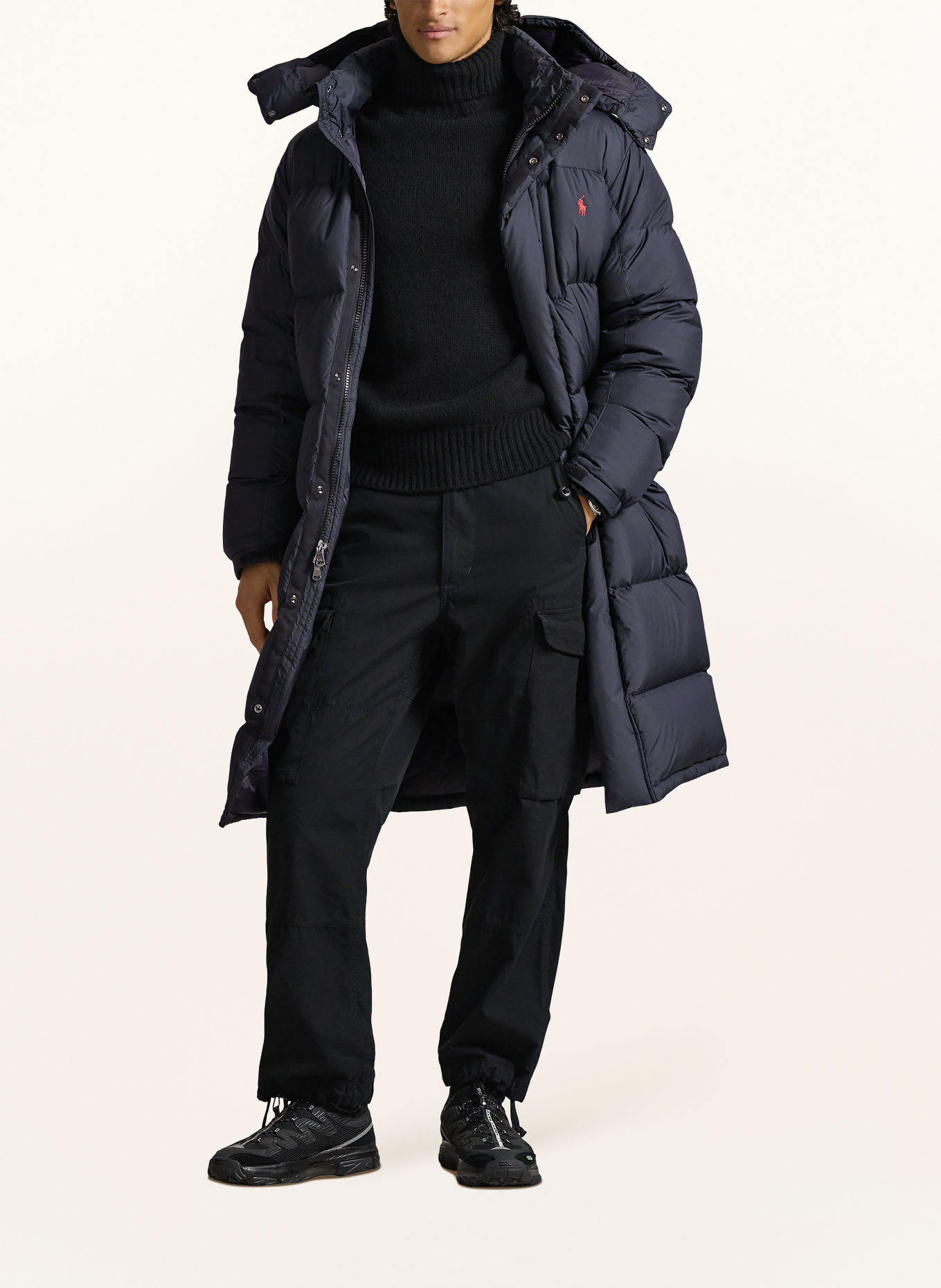 POLO RALPH LAUREN Doudoune longue: NOIR