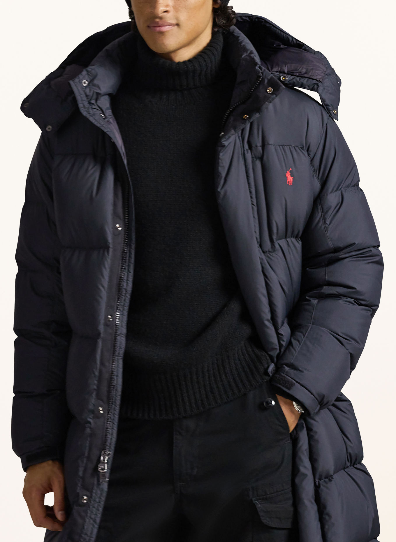POLO RALPH LAUREN Doudoune longue: NOIR