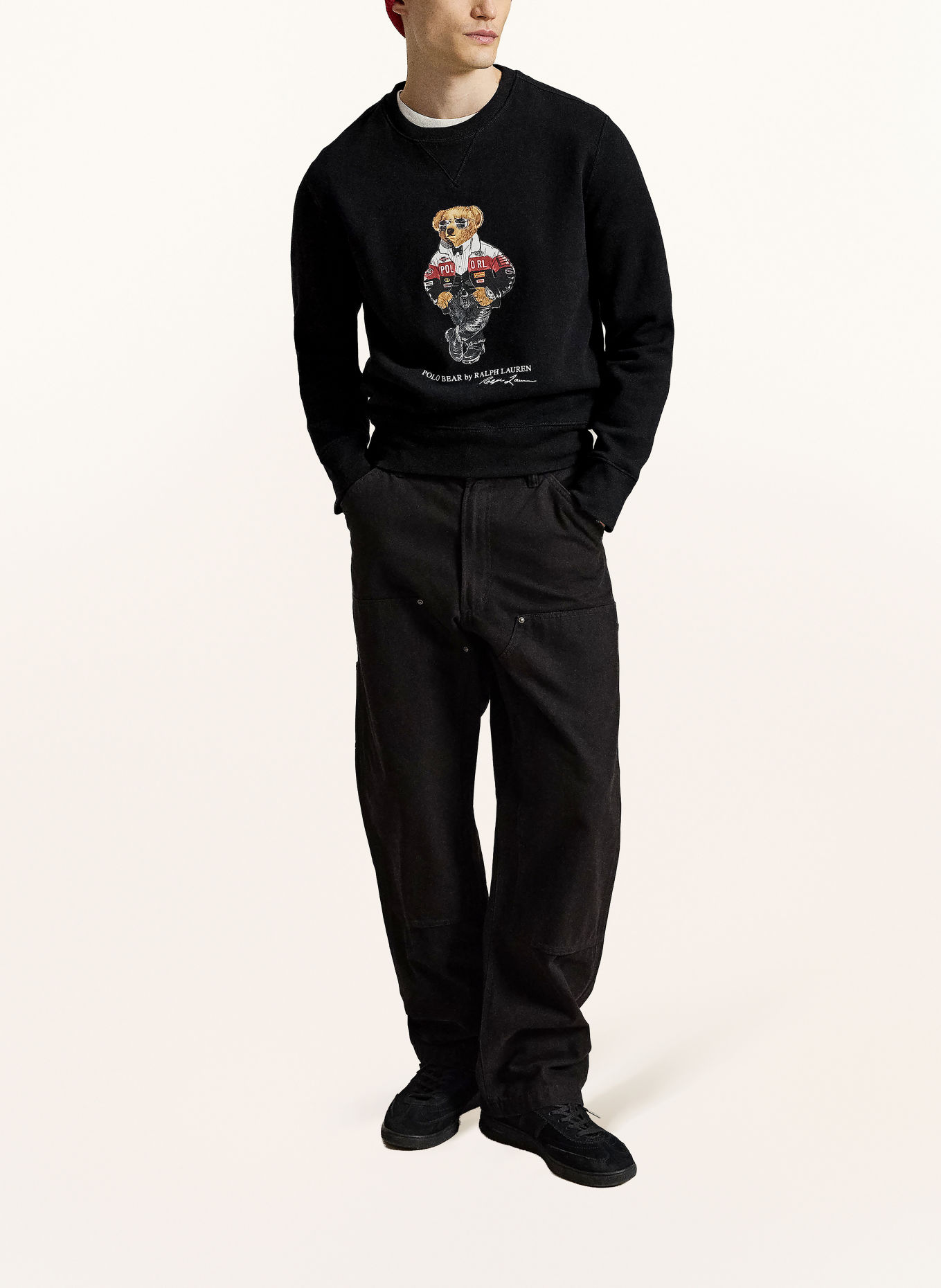 POLO RALPH LAUREN Sweatshirt: BLACK