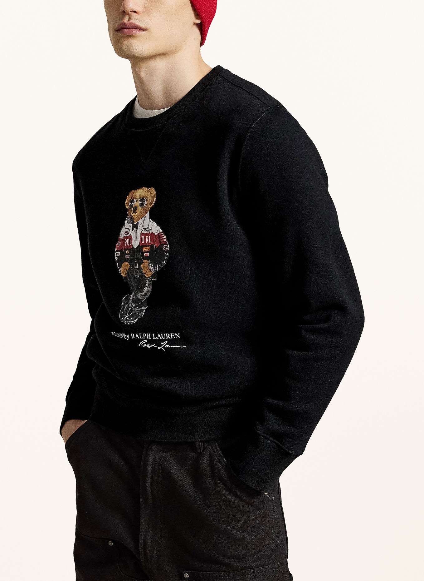 POLO RALPH LAUREN Sweatshirt: BLACK