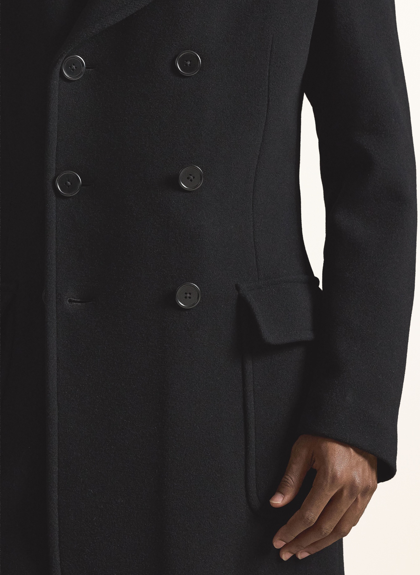 POLO RALPH LAUREN Ullrock MELTON: SVART