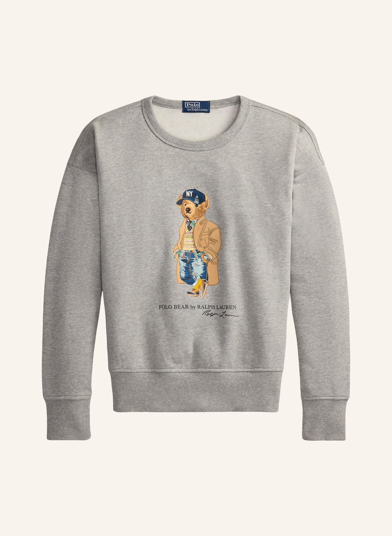 POLO RALPH LAUREN Sweatshirt: LICHTGRIJS / LICHTBRUIN / BLAUW