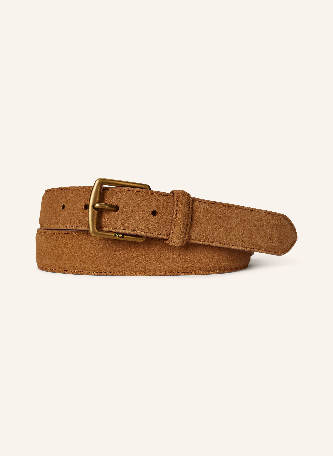 POLO RALPH LAUREN Curele din piele: CAMEL / AUR