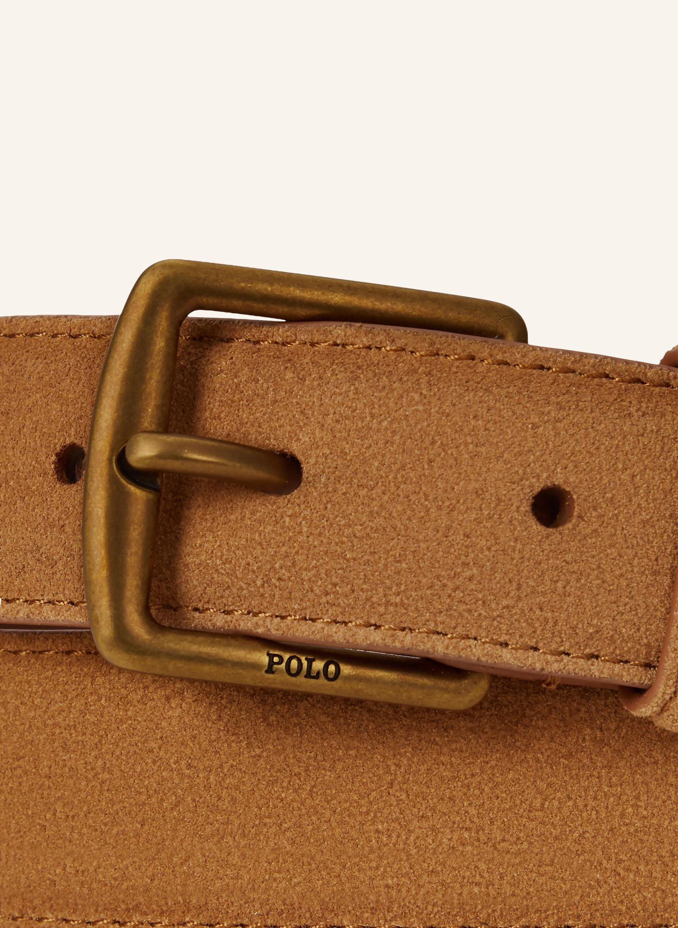 POLO RALPH LAUREN Curele din piele: CAMEL / AUR