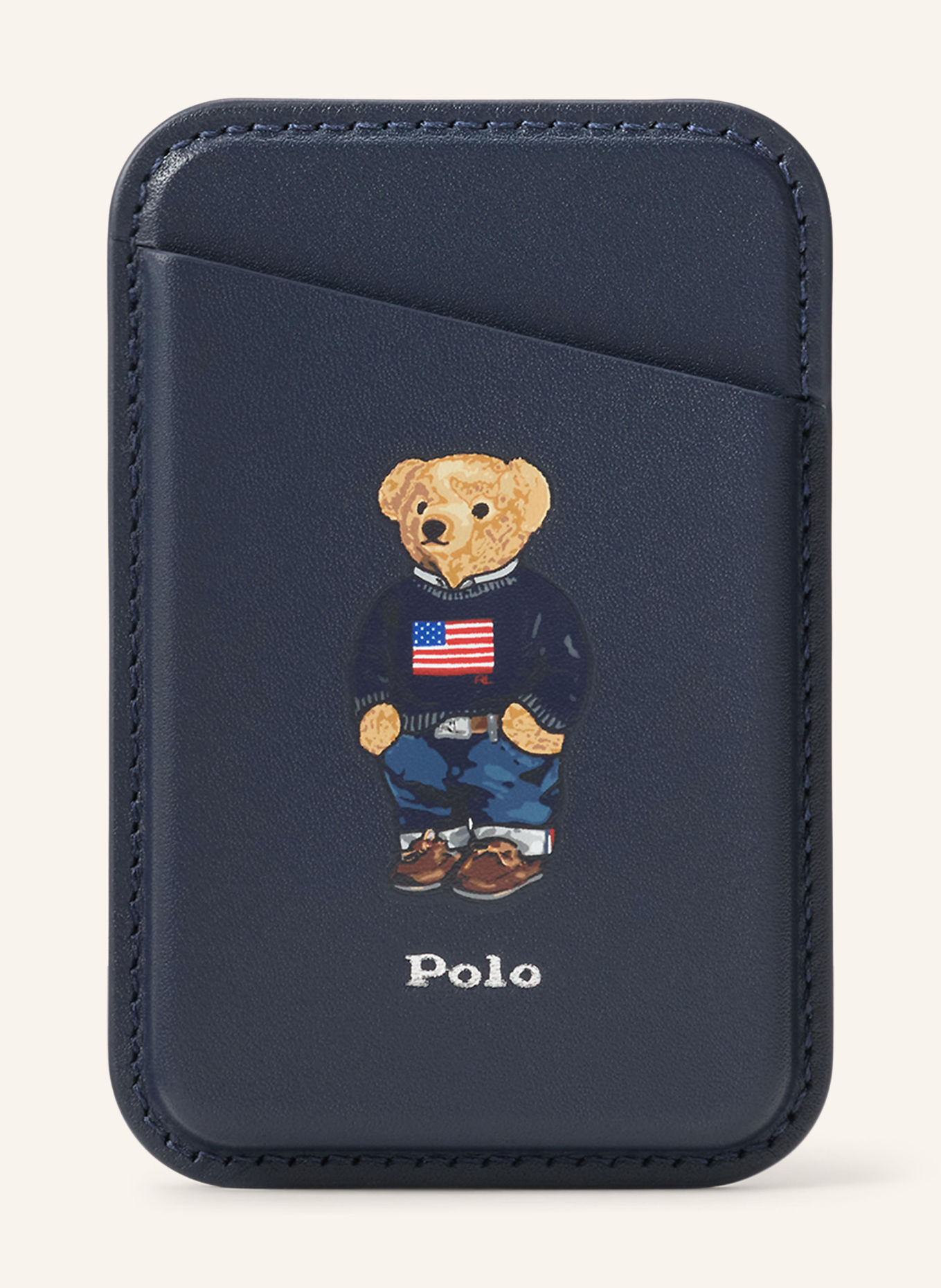 POLO RALPH LAUREN Pouzdro na karty: TMAVĚ MODRÁ