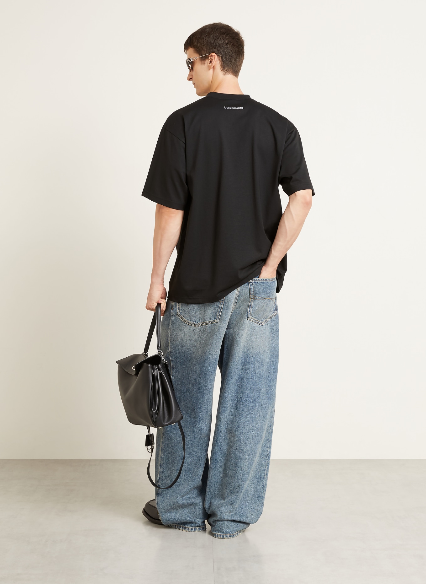 BALENCIAGA T-Shirt: SCHWARZ / SILBER