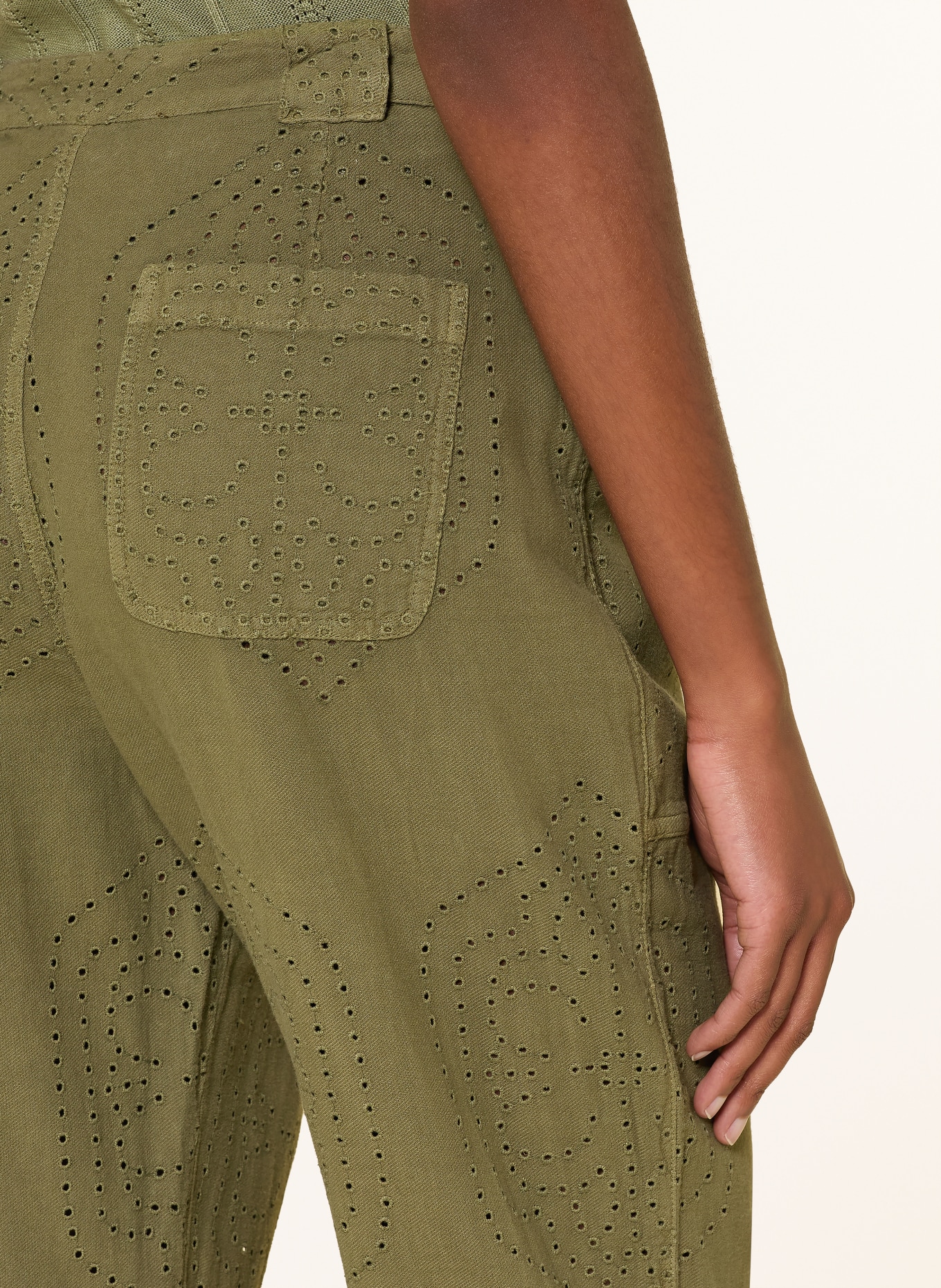 ba&sh 7/8-Hose GIANY: OLIV