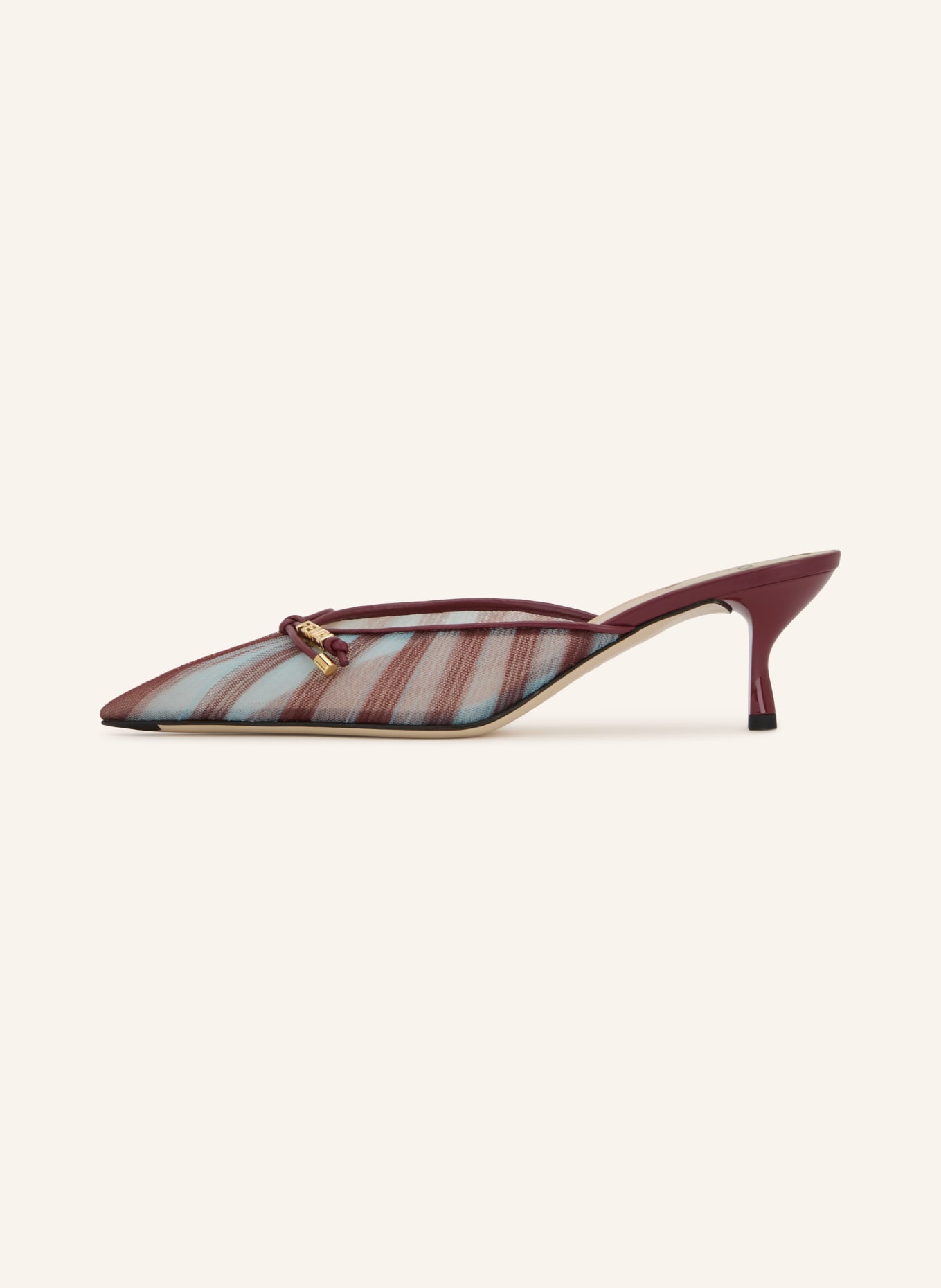 FENDI Muiltjes COLIBRI LITE: LICHTBLAUW / DONKERROOD