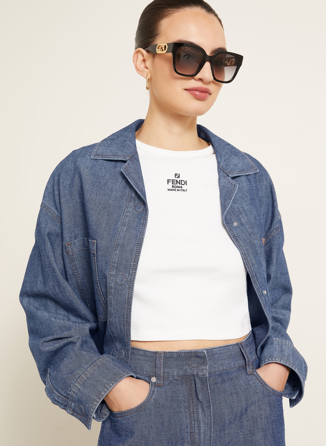 FENDI Jeansjacke: F0QB0 NAVY
