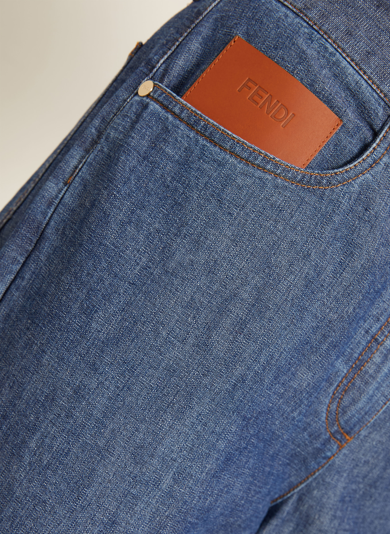 FENDI Wide Leg Jeans: F0QB0 NAVY