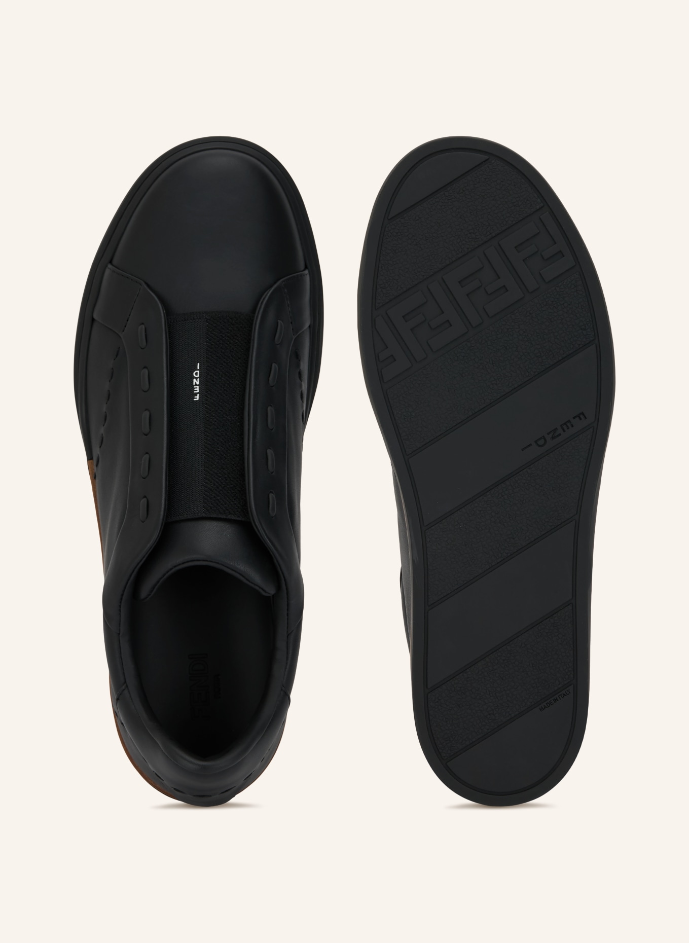 FENDI Instapsneakers FENDI CITY: ZWART