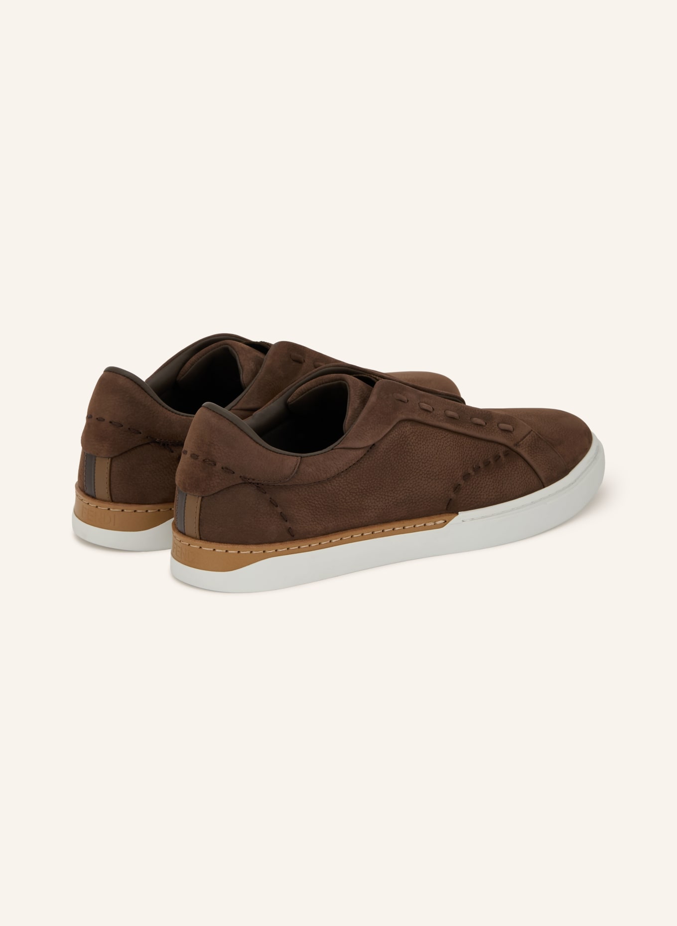 FENDI Instapsneakers FENDI CITY: MARRON FONCÉ