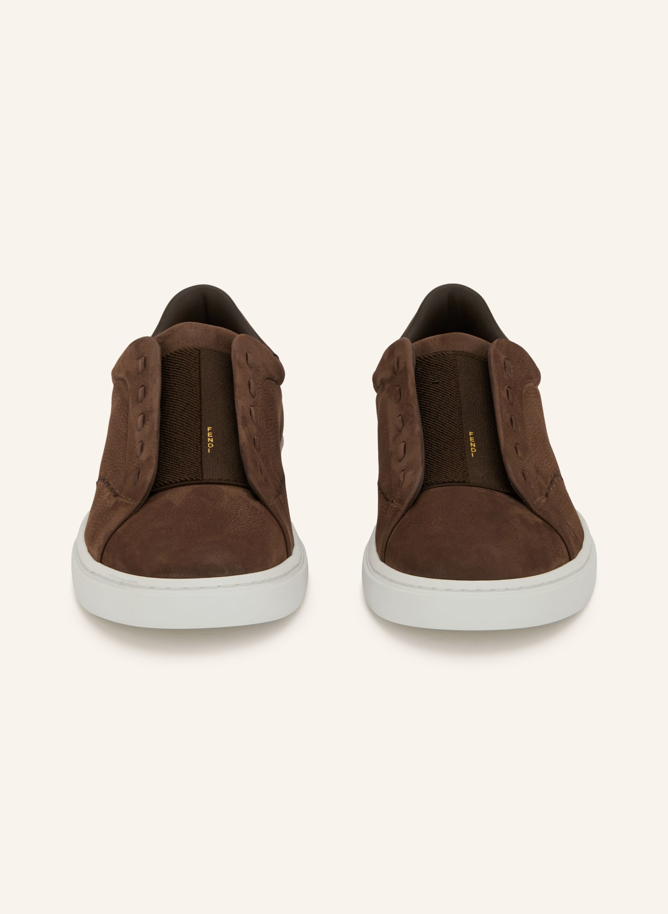 FENDI Instapsneakers FENDI CITY: MARRON FONCÉ