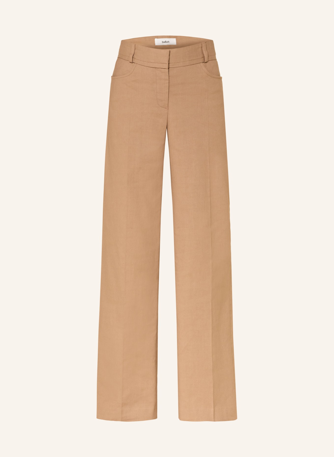 ba&sh Hose PANTS CISTA mit Leinen: CAMEL