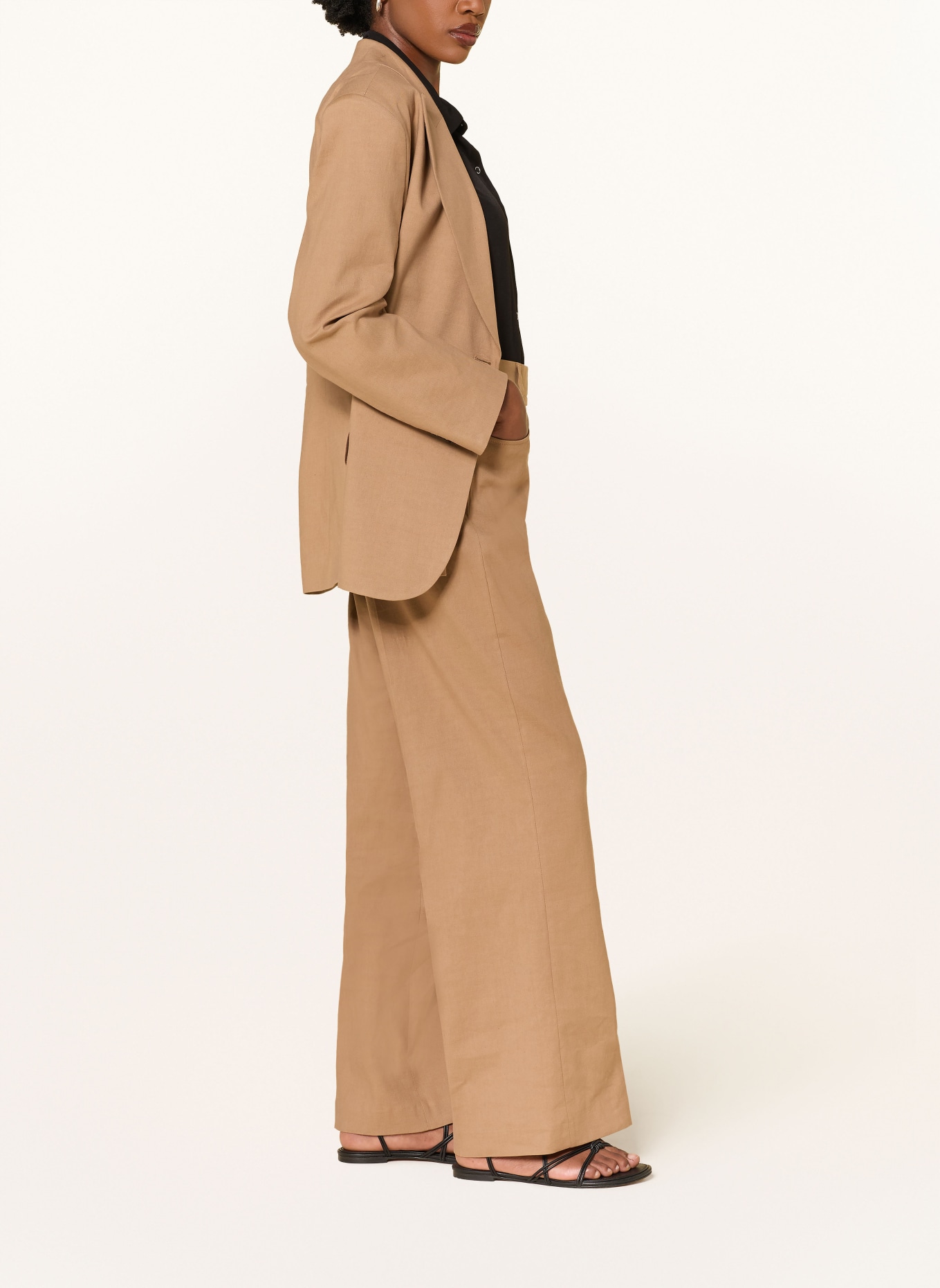ba&sh Hose PANTS CISTA mit Leinen: CAMEL