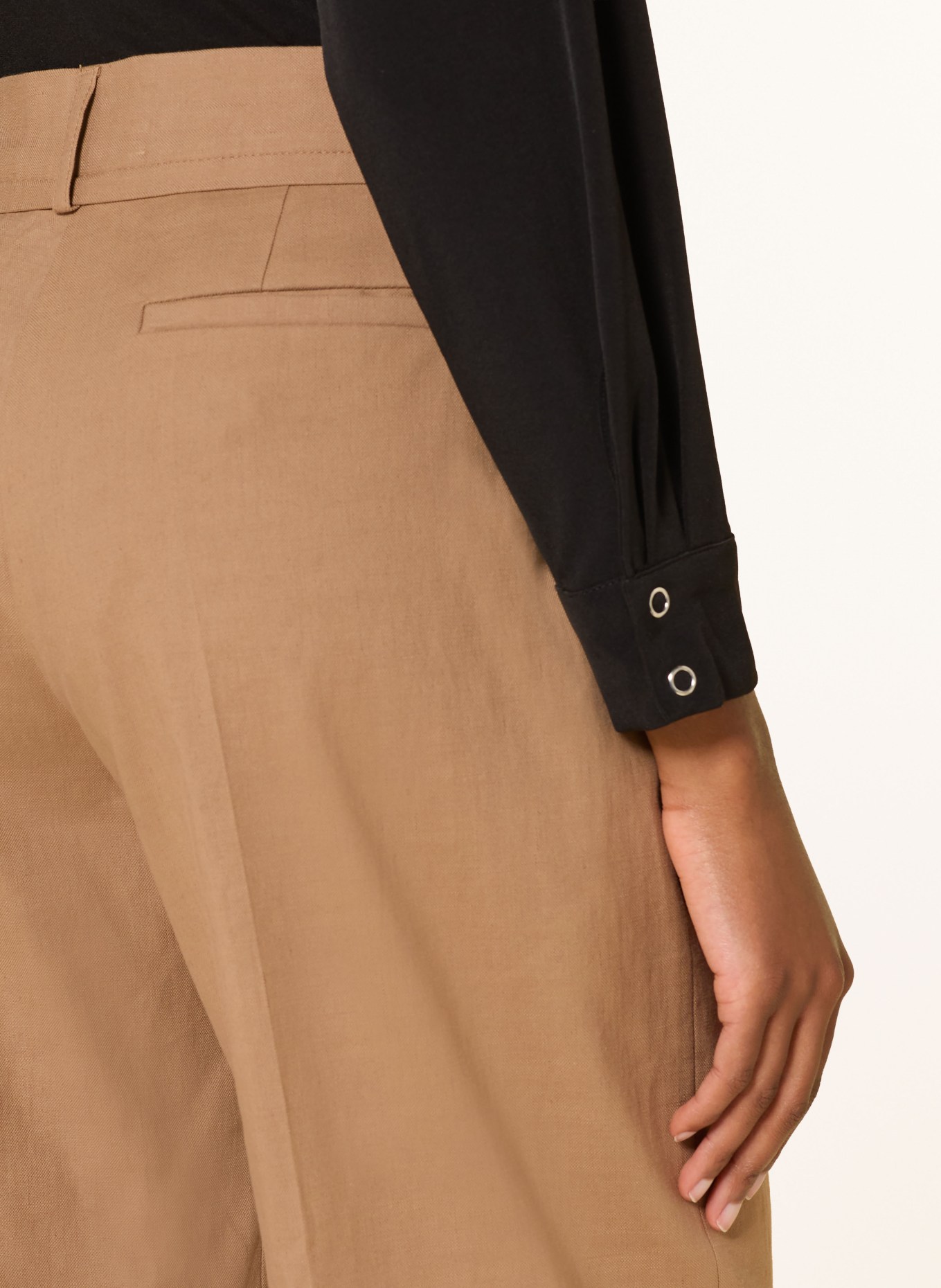 ba&sh Hose PANTS CISTA mit Leinen: CAMEL