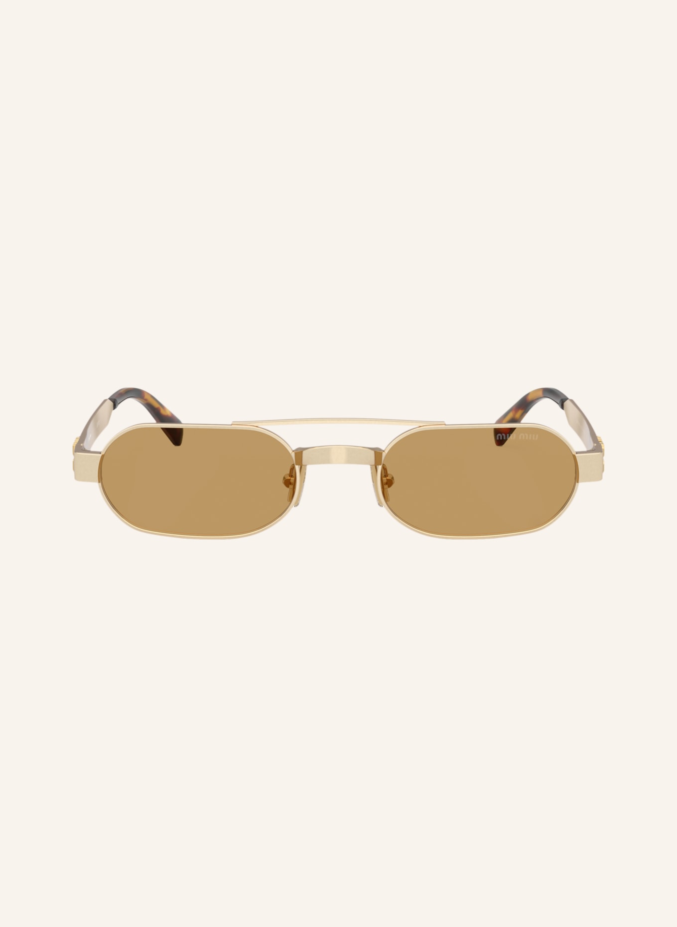 MIU MIU Sonnenbrille MU B52S: GOLD/ HELLBRAUN