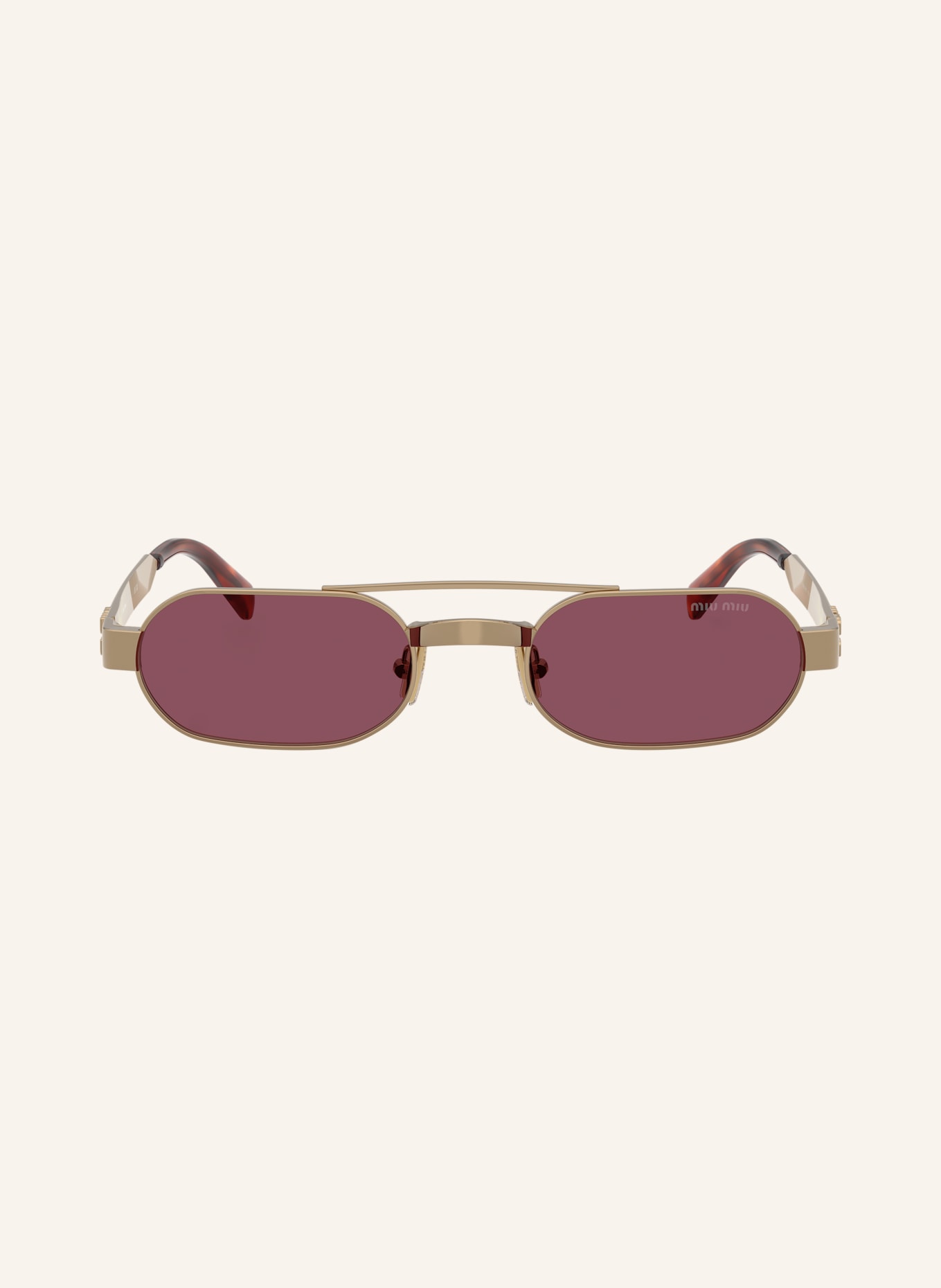 MIU MIU Sonnenbrille MU B52S: GOLD/ DUNKELLILA