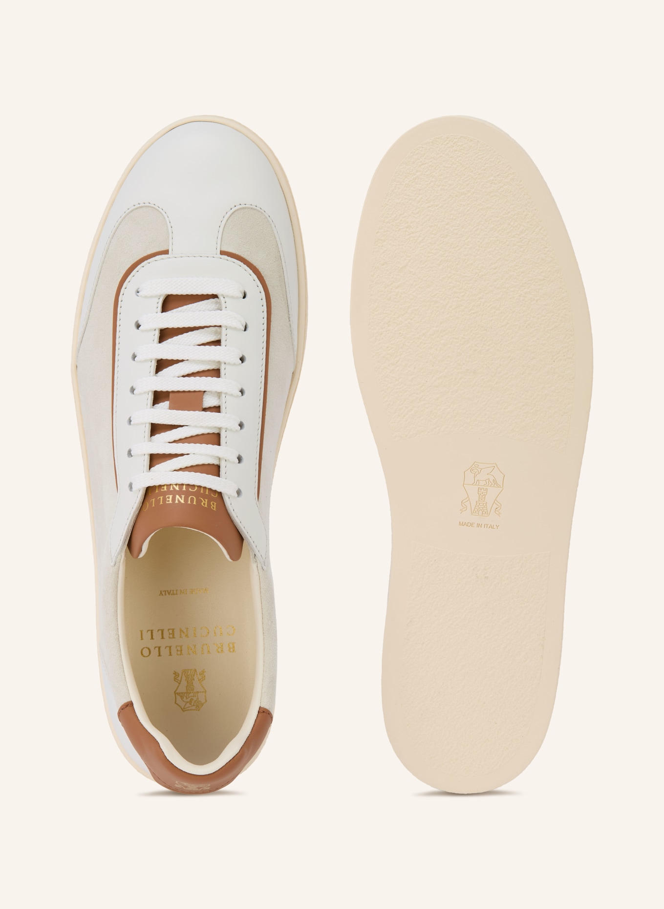 BRUNELLO CUCINELLI Sneakers: CREAM / BEIGE